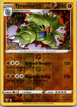Tyranitar - SWSH03: Darkness Ablaze 088/189 - Holo Rare - NM Pokemon TCG - Image 1