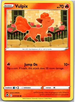 Vulpix - SWSH12: Silver Tempest 017/195 - Common - NM Pokemon TCG - Image 1