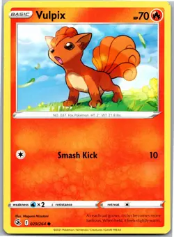 Vulpix (29) - SWSH08: Fusion Strike 029/264 - Common - NM Pokemon TCG - Image 1