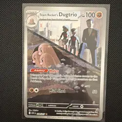 Team Rocket's Dugtrio 239/217 IR Ascended Heroes Pokemon Near mint ships fast - Image 1