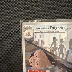 Team Rocket's Dugtrio 239/217 IR Ascended Heroes Pokemon Near mint ships fast - Image 2