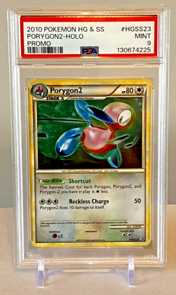 2010 Pokemon HGSS Promo Porygon2 Holo HGSS23 PSA 9 Mint - Rare Black Star - Image 1