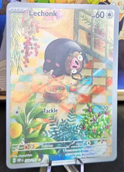🔥 Pokemon TCG 🌟 Lechonk 209/197 Illustration Rare Holo SV: Obsidian Flames - Image 2