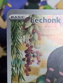 🔥 Pokemon TCG 🌟 Lechonk 209/197 Illustration Rare Holo SV: Obsidian Flames - Image 4