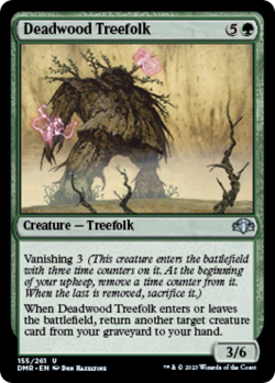 MTG magic 1x Deadwood Treefolk FOIL (M/NM) Dominaria Remastered - Image 1