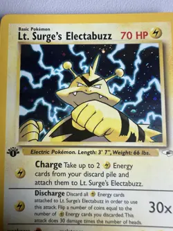 Electabuzz 6/132 1st Edition Holo Gym Heroes Rare WOTC Vintage Pokemon - Image 2