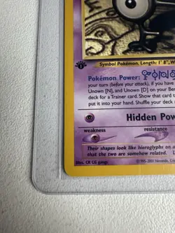 Unown [F] 1st Edition Neo Discovery 48/75 WOTC Vintage Pokemon 2002 - Image 2
