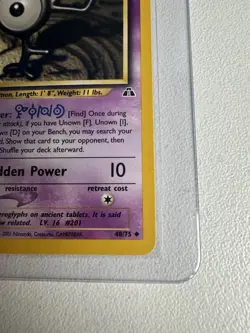 Unown [F] 1st Edition Neo Discovery 48/75 WOTC Vintage Pokemon 2002 - Image 5