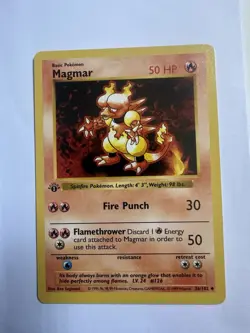 Magmar 36/102 1st Edition Base Set WOTC Vintage Pokemon - Image 1