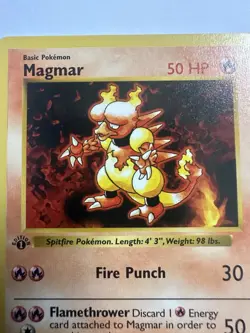 Magmar 36/102 1st Edition Base Set WOTC Vintage Pokemon - Image 2