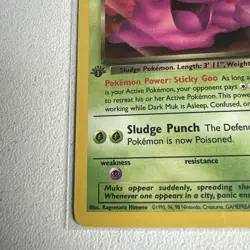 Dark Muk 1st edition Team Rocket 41/82 WOTC vintage Pokemon - Image 2