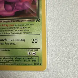 Dark Muk 1st edition Team Rocket 41/82 WOTC vintage Pokemon - Image 5