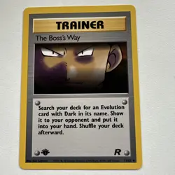 The Boss’s Way 1st edition Team Rocket 73/82 WOTC vintage Pokemon - Image 1