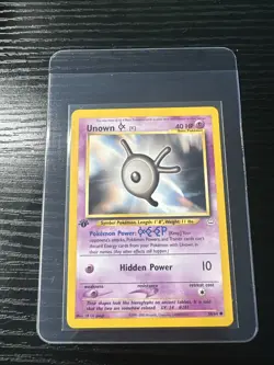 Unown [K] 58/64 1st Edition Neo Revelation WOTC Vintage Pokemon - Image 1