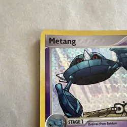 Pokemon Metang EX Deoxys 40/107 Reverse Holo Uncommon 2005 English LP - Image 2