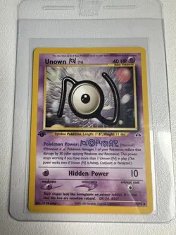 Unown [N] 1st Edition Neo Discovery 50/75 WOTC Vintage Pokemon - Image 1