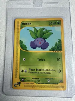 Oddish 122/165 Expedition Common WOTC Vintage Pokemon - Image 1