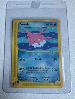 Corsola 102/165 Expedition Common WOTC Vintage Pokemon - Image 1