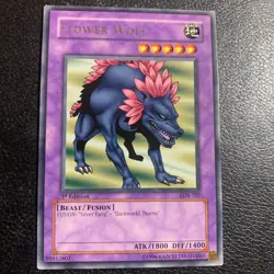 Yu-Gi-Oh LOB-107 FLOWER WOLF 1st Ed Rare Asian English - Image 1