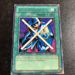Yu-Gi-Oh! TCG – Stop Defense – LOB-095 1st Edition Asian English - Image 1