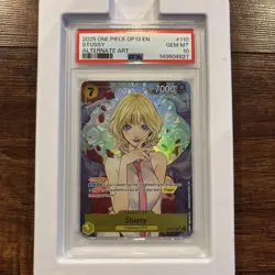 2025 One Piece OP13 #110 Stussy Alternate Art PSA 10 GEM MINT - Image 1