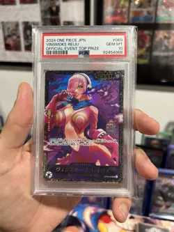 Vinsmoke Reiju Flagship Battle Prize One Piece Card OP06-069 PSA10 - Image 1