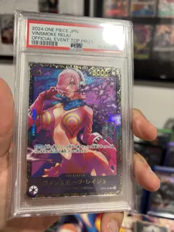 Vinsmoke Reiju Flagship Battle Prize One Piece Card OP06-069 PSA10 - Image 2