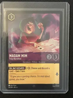 Disney Lorcana Madam Mim - Truly Marvelous 55/204 Azurite Sea Cold Foil NM - Image 1