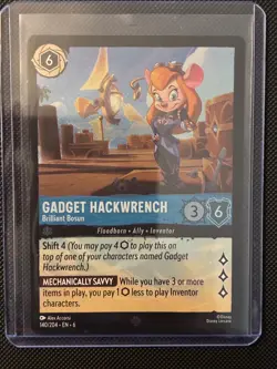Disney Lorcana Gadget Hackwrench - Brilliant Bosun 140/204 Azurite Sea Cold Foil - Image 1