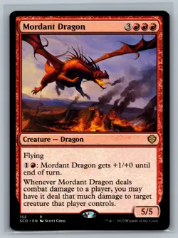 Magic MTG Starter Commander Decks Mordant Dragon #152 TCG CCG - Image 1