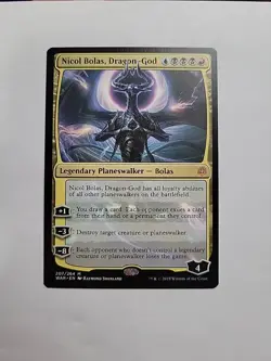 MTG - Nicol Bolas, Dragon-God War of the Spark Regular Mythic #207 - Image 1