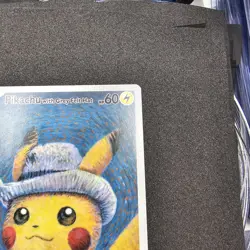 Pikachu with A Grey Felt Hat Promo Pokemon x Van Gogh #085 LP - Image 4