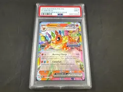 2025 POKEMON PRISMATIC EVOLUTIONS FLAREON EX 014/131 PSA 9 - Image 1