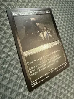 MTG Go for the Throat #0205 Foil Etched Uncommon UB: Assassin’s Creed (ACR) - Image 2