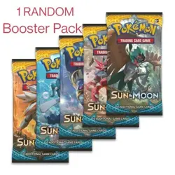 Pokemon TCG Sun And Moon Base Set 1x Booster Pack 10 Cards NEW SEALED Random Art - Image 1