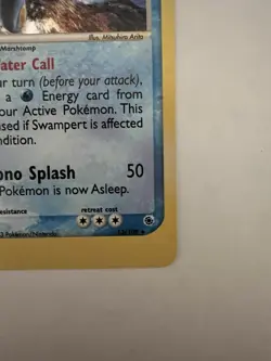 Pokemon TCG Swampert 13/109 Ruby & Sapphire Reverse Holo Rare 110 HP 2003 - Image 5