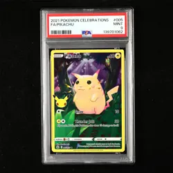 PSA 9 MINT 2021 Pokemon ENG Pikachu E 005/025 - Image 1