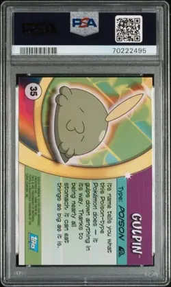 PSA 8 2004 Topps Pokemon Advanced Challenge Gulpin - Foil Nm/Mt - Image 2