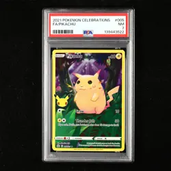 PSA 7 NM 2021 Pokemon ENG Pikachu E 005/025 - Image 1