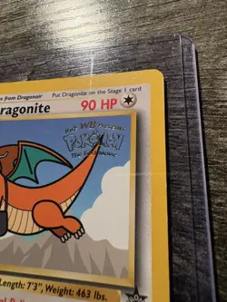 Pokemon DRAGONITE Card BLACK STAR PROMO Set #5 Movie Release WB Stamped WOTC LP - Image 5