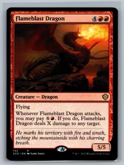 Magic MTG Starter Commander Decks Flameblast Dragon #142 TCG CCG - Image 1