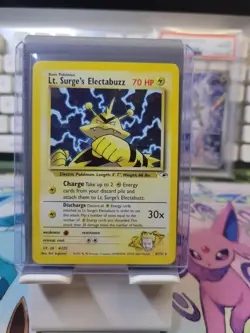 Pokemon Lt. Surge's Electabuzz 6/132 Gym Heroes Holo Rare NM - Image 1