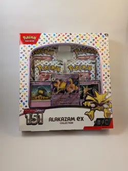 Pokemon Scarlet & Violet 151 Alakazam ex Collection Box - Factory Sealed 4 Packs - Image 1