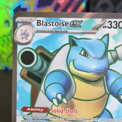 Pokemon TCG Blastoise ex 184/165 Scarlet & Violet 151 Ultra Rare Full Art Holo - Image 2