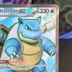 Pokemon TCG Blastoise ex 184/165 Scarlet & Violet 151 Ultra Rare Full Art Holo - Image 3