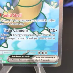 Pokemon TCG Blastoise ex 184/165 Scarlet & Violet 151 Ultra Rare Full Art Holo - Image 5