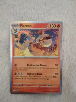 Pokemon Flareon Holo Rare SV: Scarlet & Violet 151 136/165 - Image 1