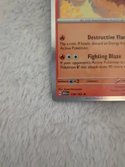 Pokemon Flareon Holo Rare SV: Scarlet & Violet 151 136/165 - Image 4