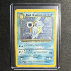 Pokemon Dark Blastoise Holo Rare 70HP Legendary Collection 4/110 English 2002 - Image 1