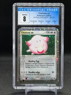 2003 Pokemon EX Ruby & Sapphire Holo Chansey EX #96 CGC 8 NM-MT - Image 1